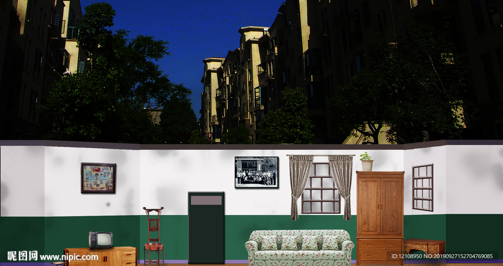 60年代旧房间图