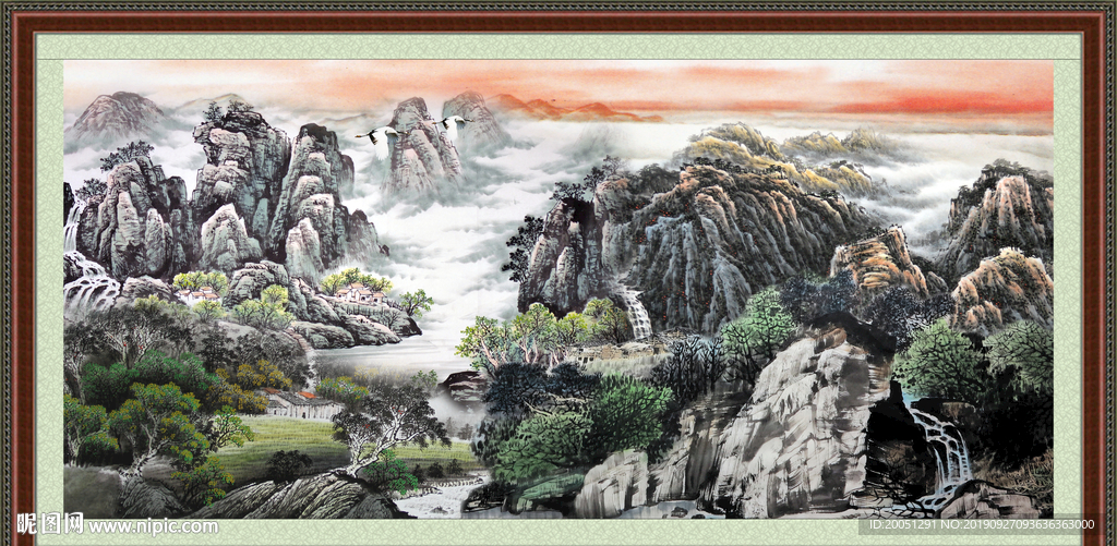 巨幅山水