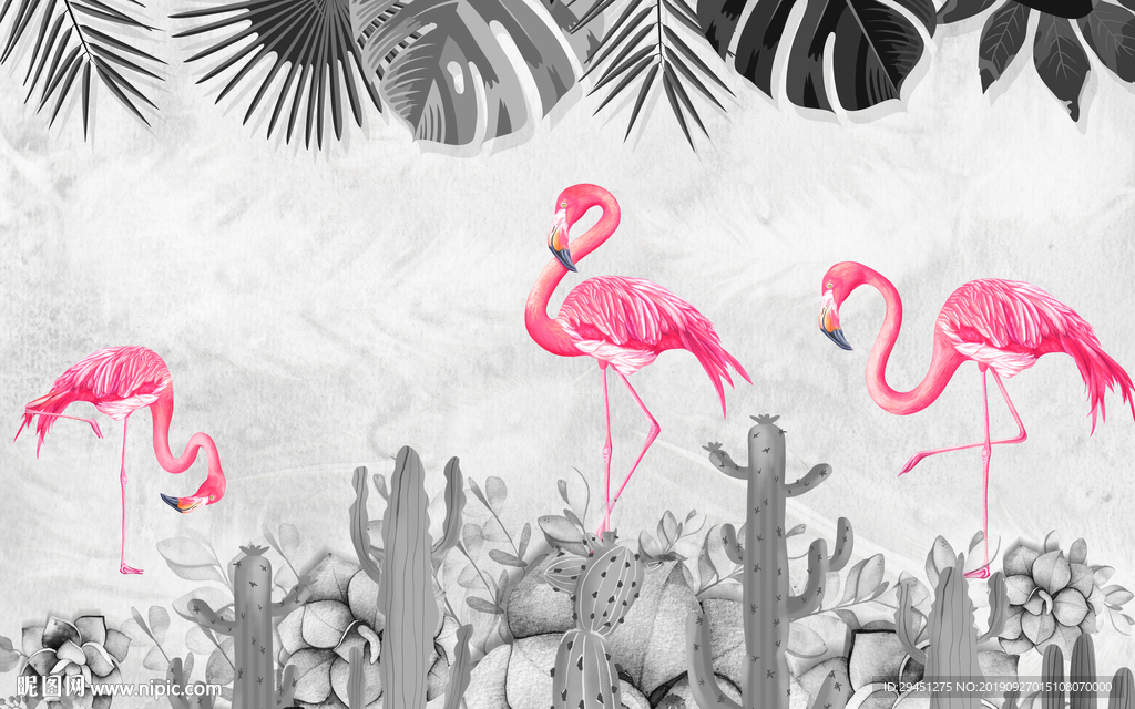 高清 新北欧装饰画 TIF分层