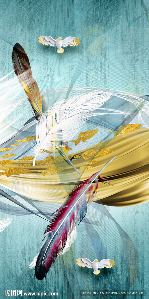 极品 后现代玄关画 TIF分层