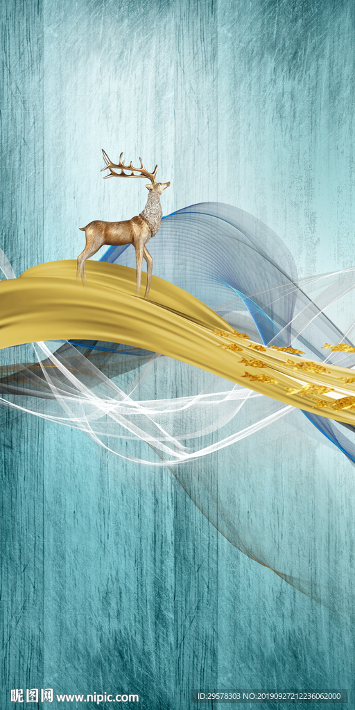 高雅新欧式玄关画 TIF分层