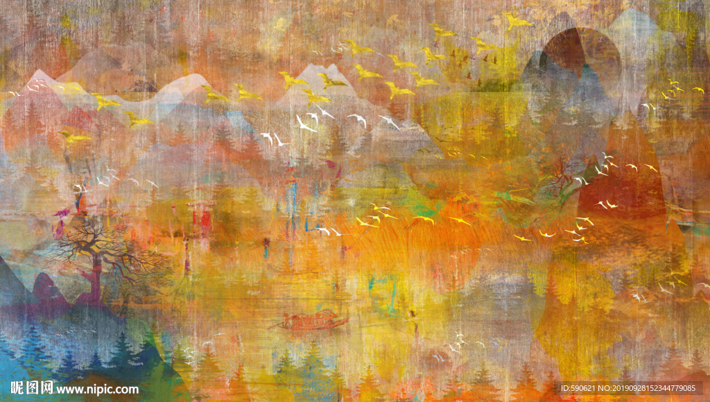 抽象油画