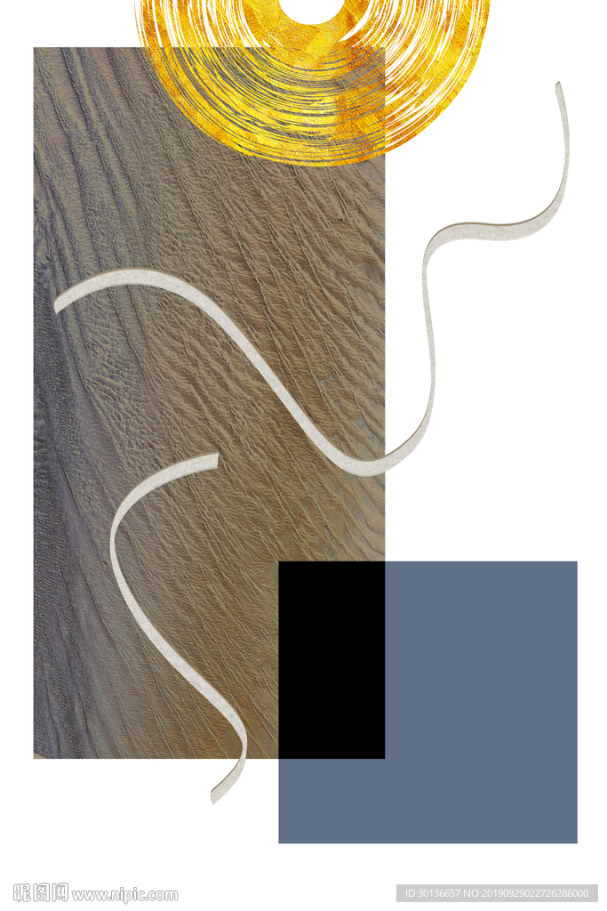 简约欧式装饰画 TIF分层