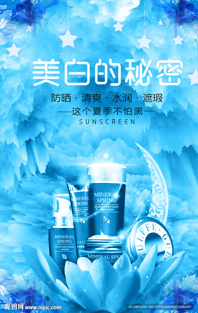 创意时尚化妆品海报模板