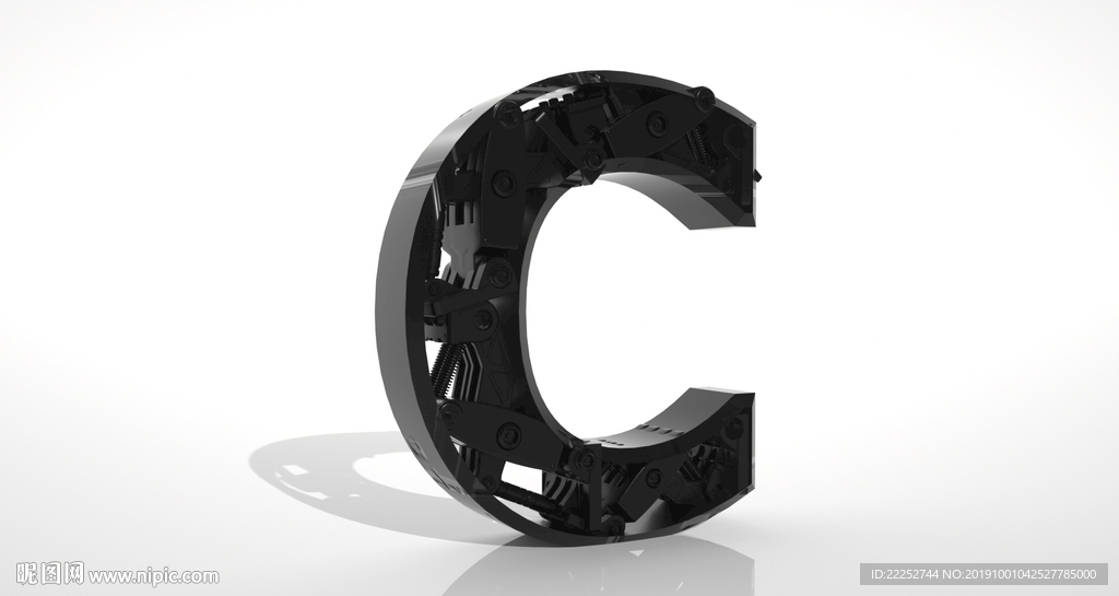科技字母模型 C