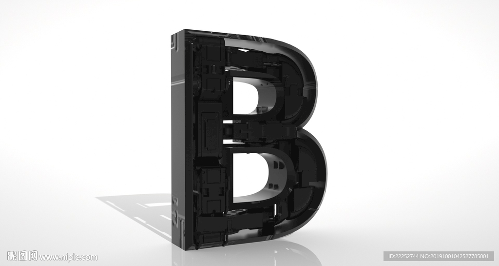 科技字母模型B