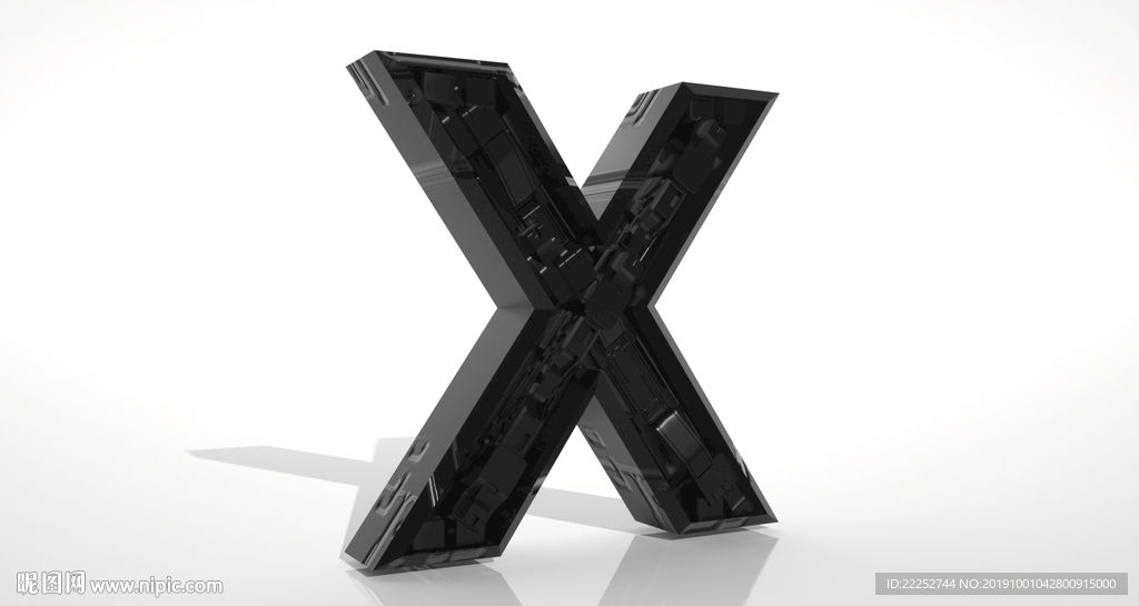 科技字母模型X