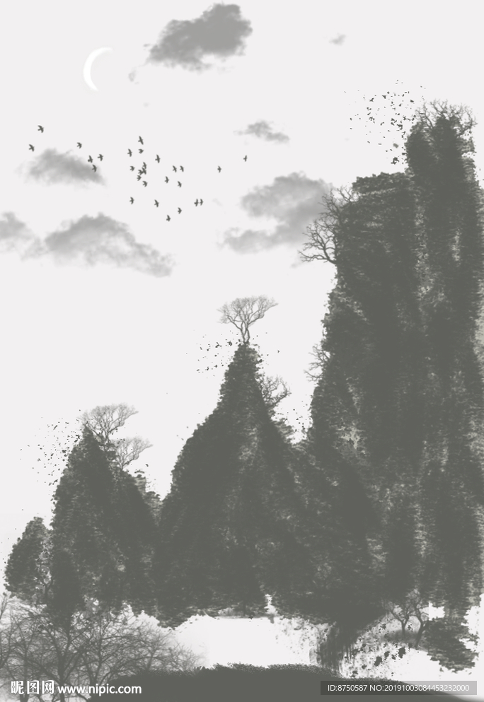 中国风水墨山水