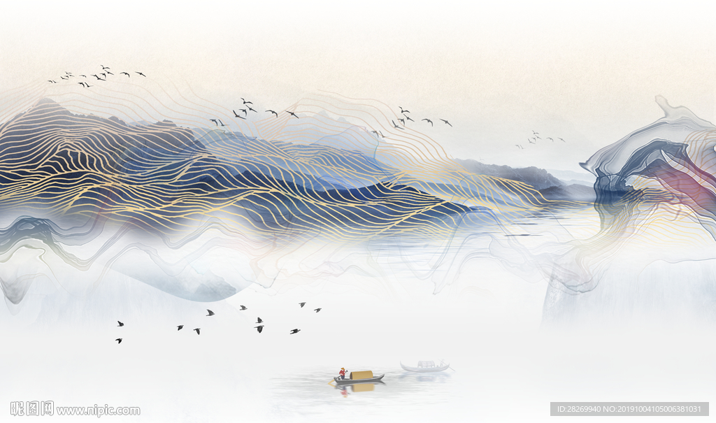 抽象山水