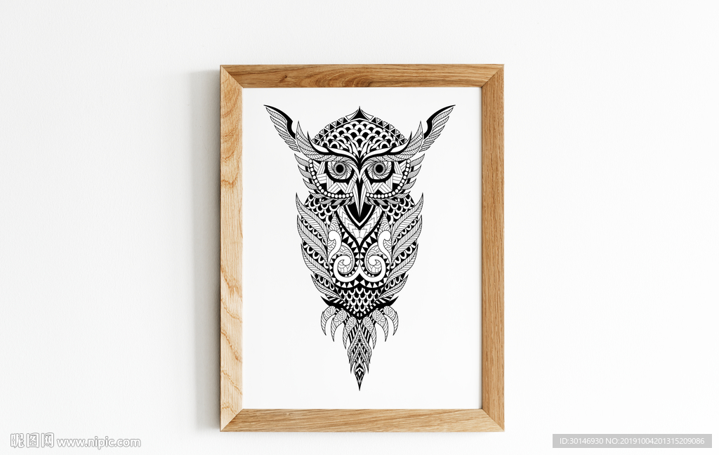 猫头鹰装饰画