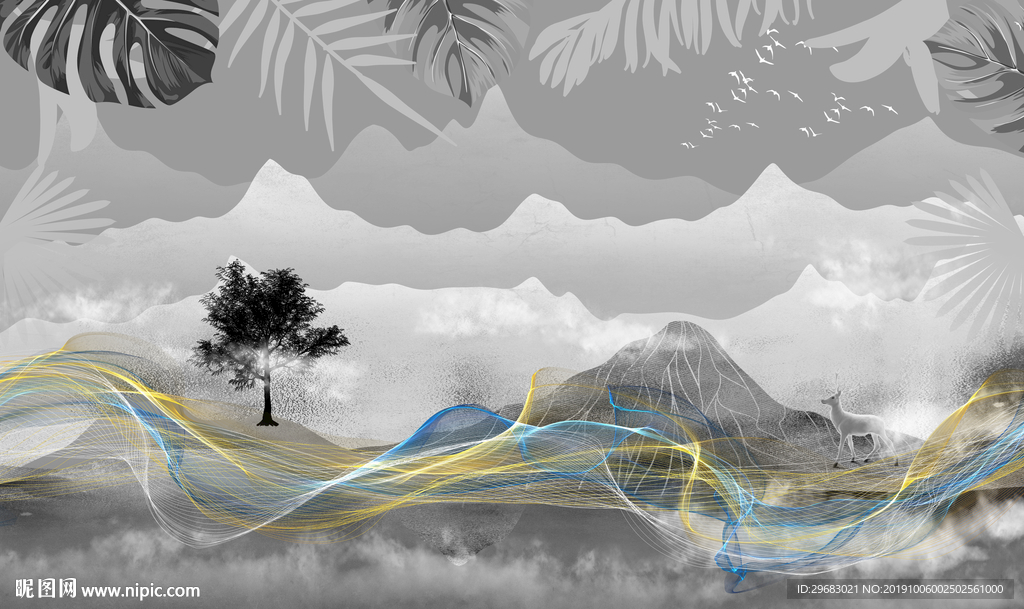 极品欧式装饰画 TIF分层