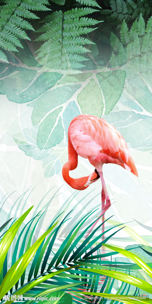 酒店装饰玄关画 TIF分层