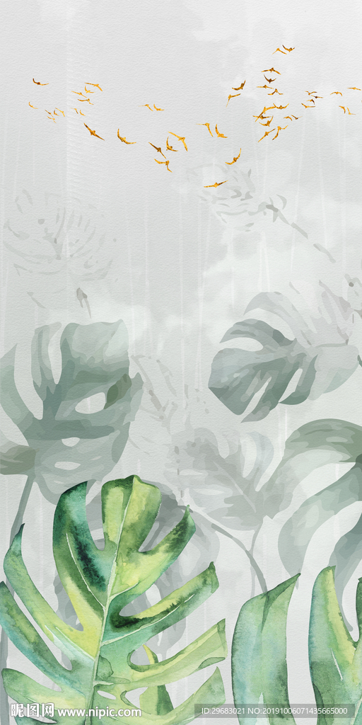 大气装饰玄关画 TIF分层