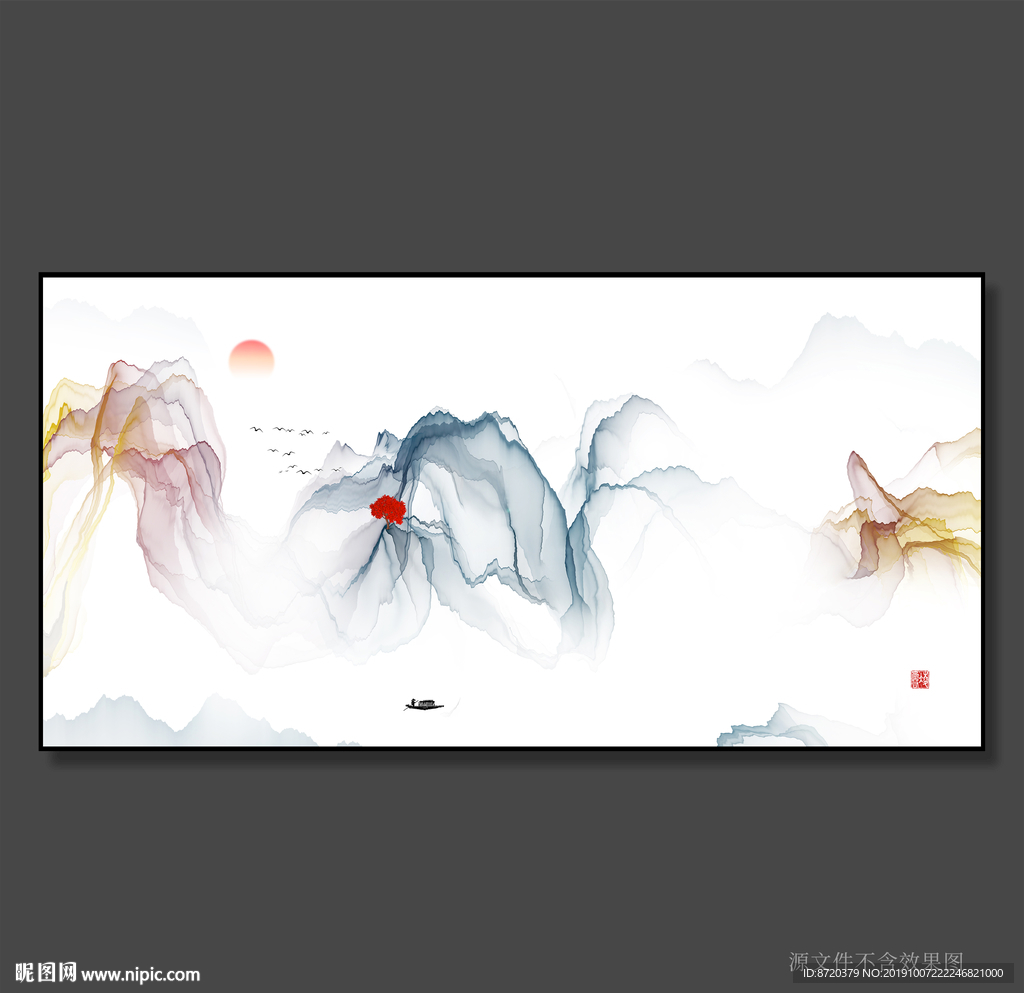 新中式无框画