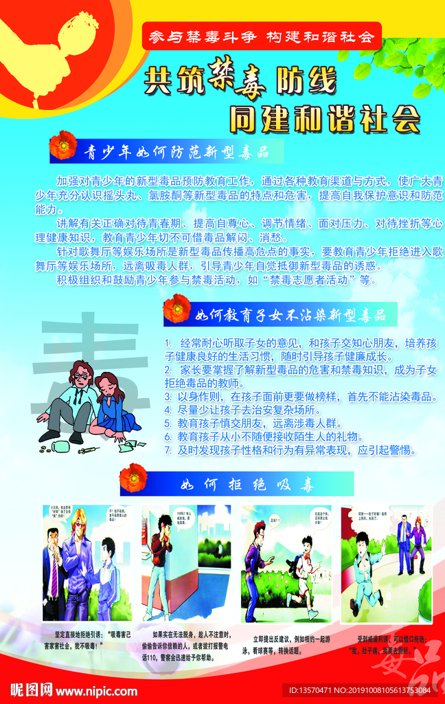 禁毒宣传展板