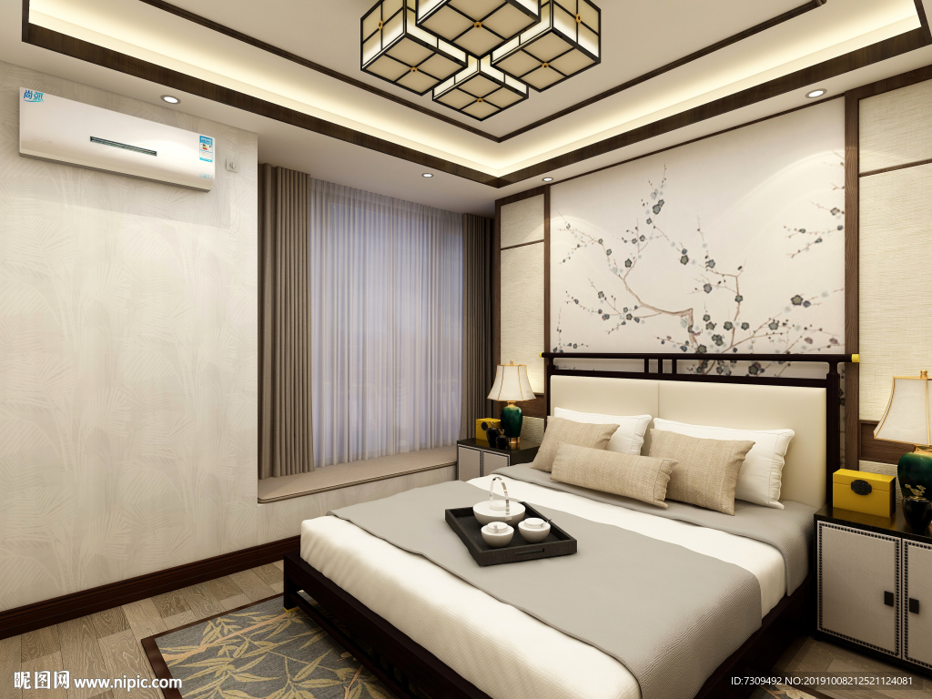 新中式房间装修效果图