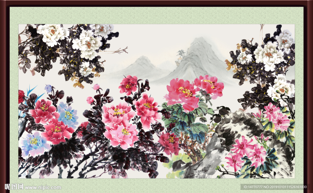 国画牡丹