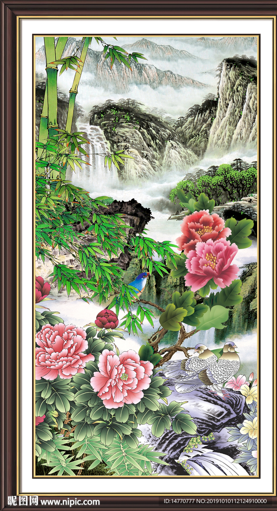 国画牡丹