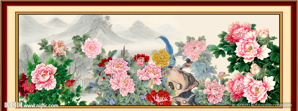 国画牡丹