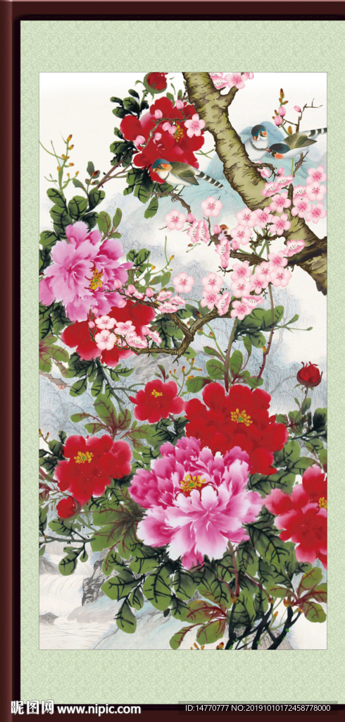 国画牡丹