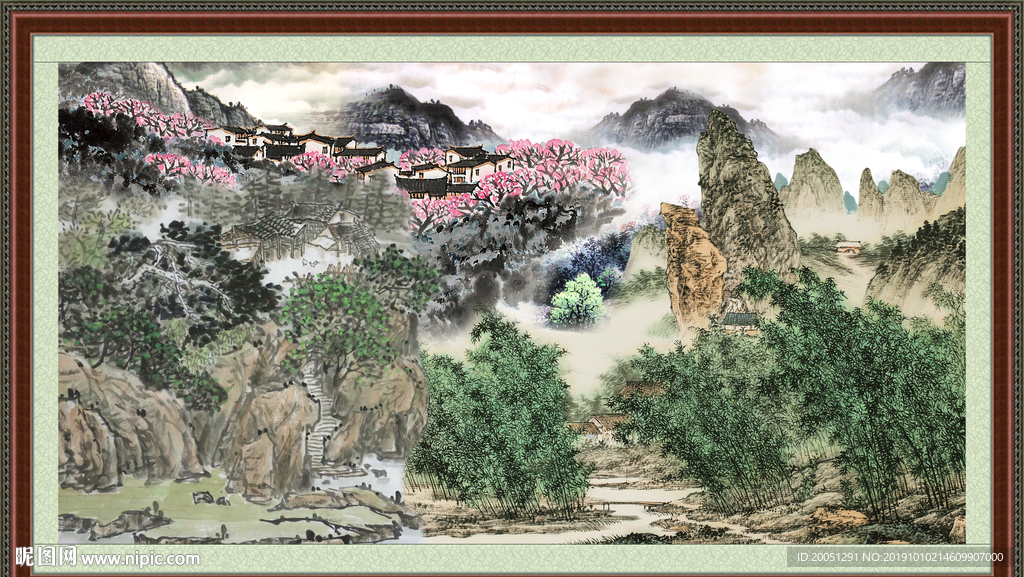 巨幅山水画