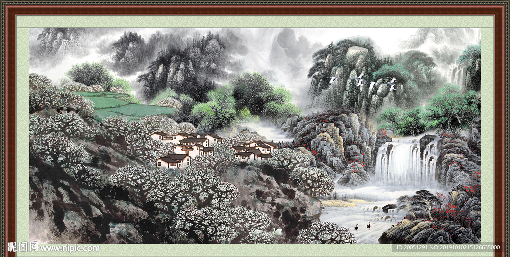 巨幅山水画