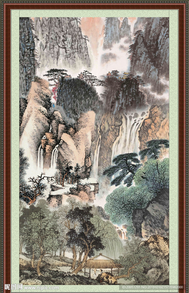 巨幅山水画