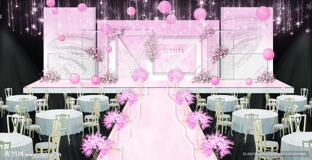 公主风婚礼效果图