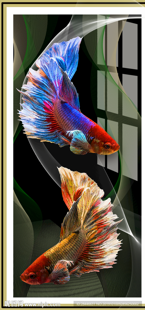 斗鱼装饰画