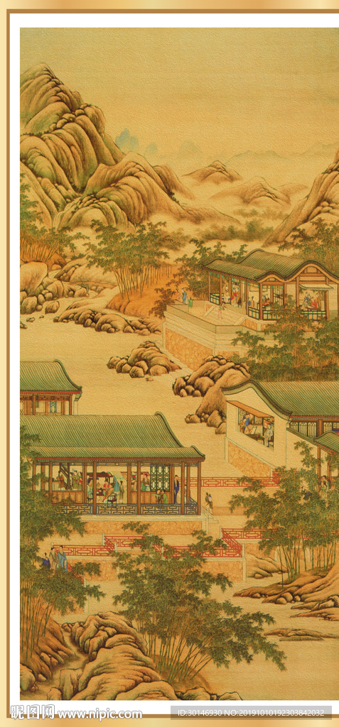 中式古画装饰画