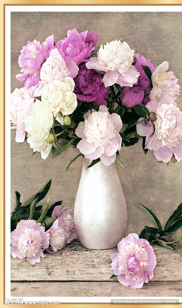 现代油画玄关画