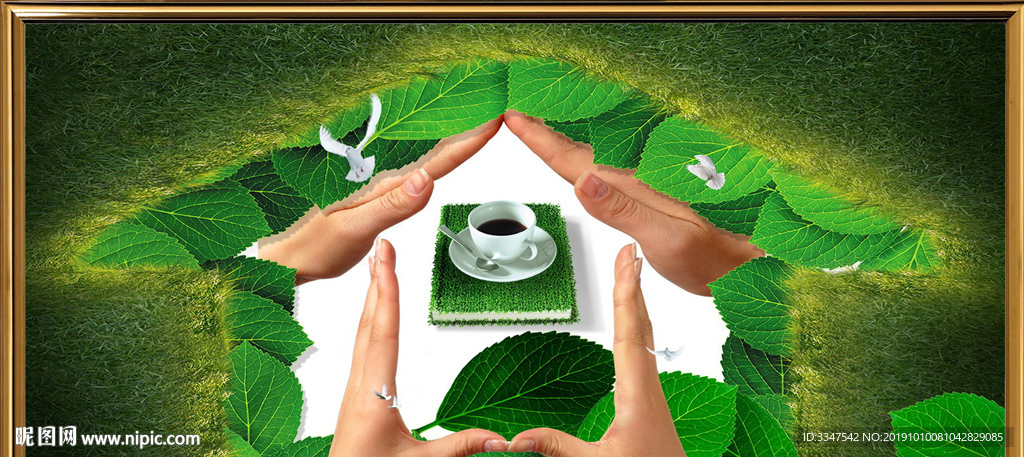 美好家园 背景画