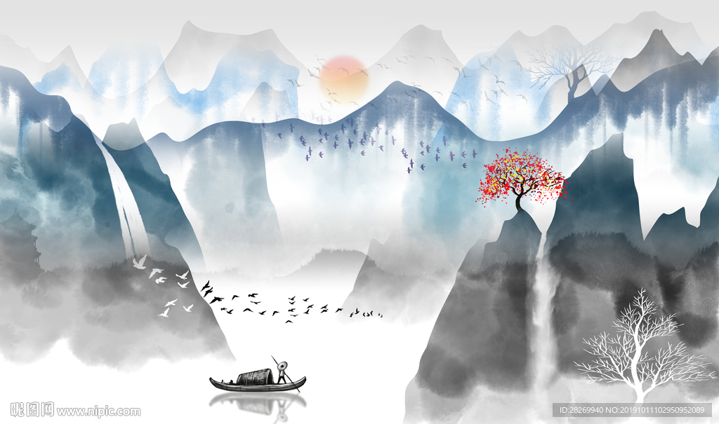 新中式山水