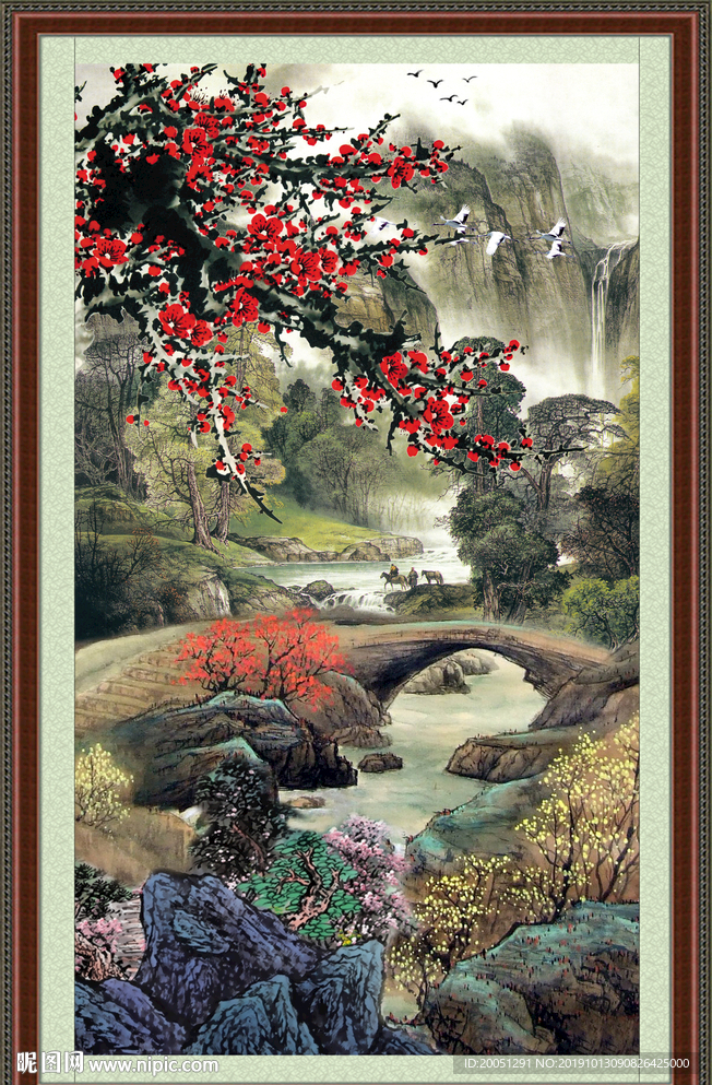 国画梅花