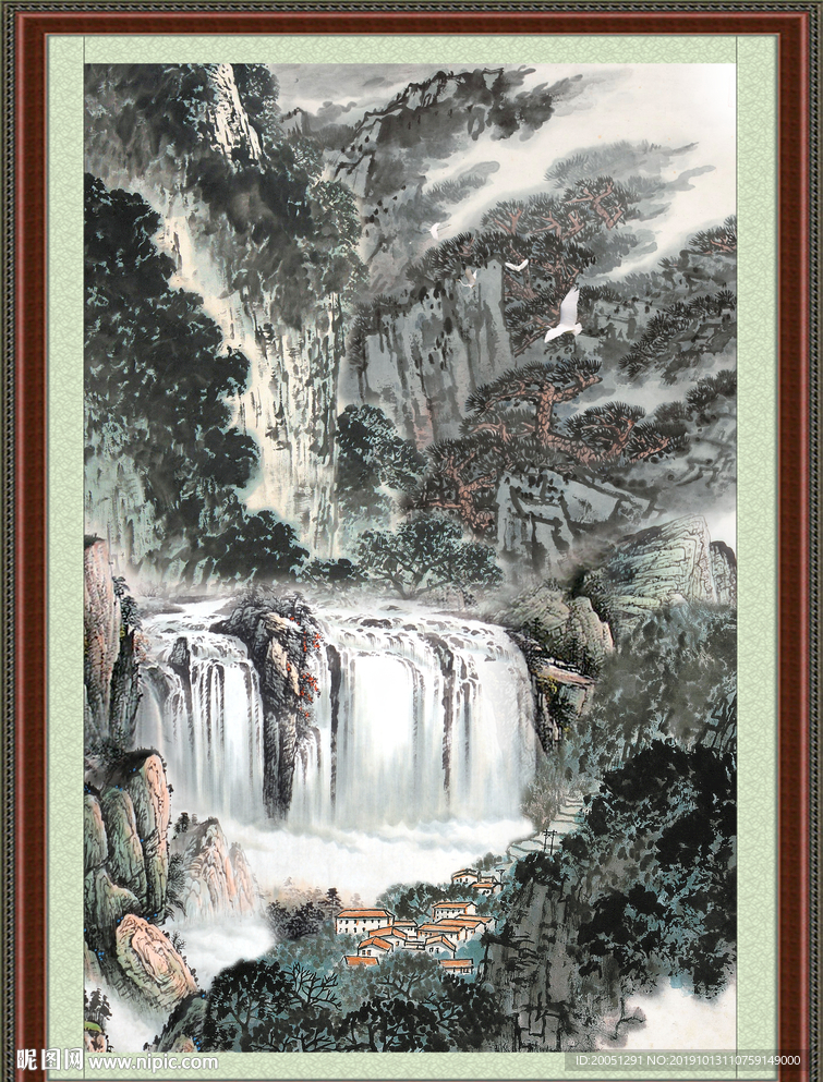 巨幅山水画
