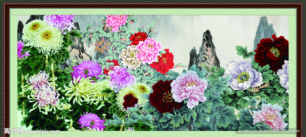 国画牡丹