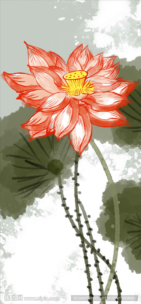 荷花图
