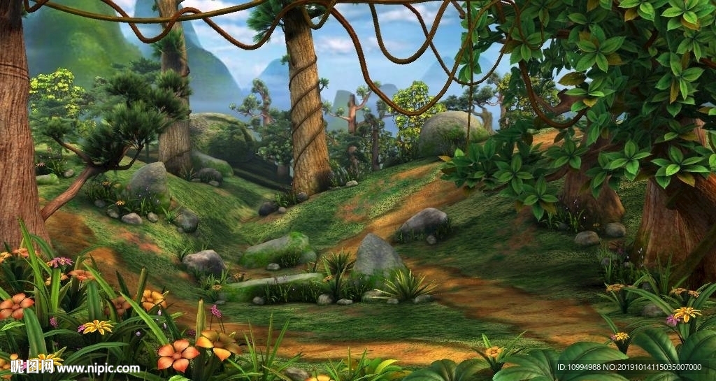 小山坡风景
