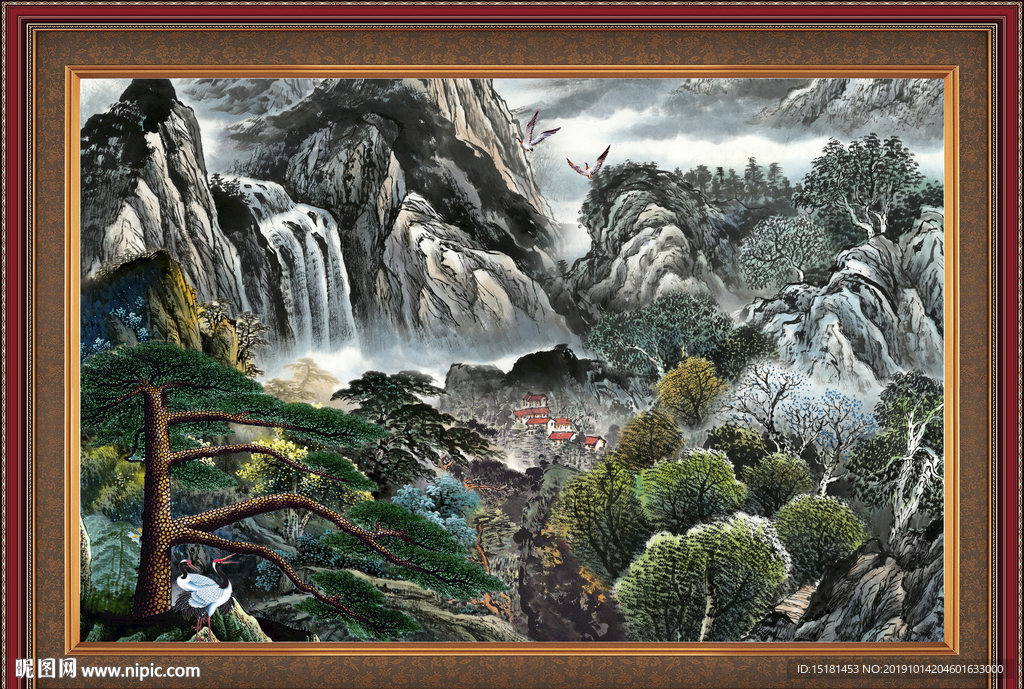 客厅山水画