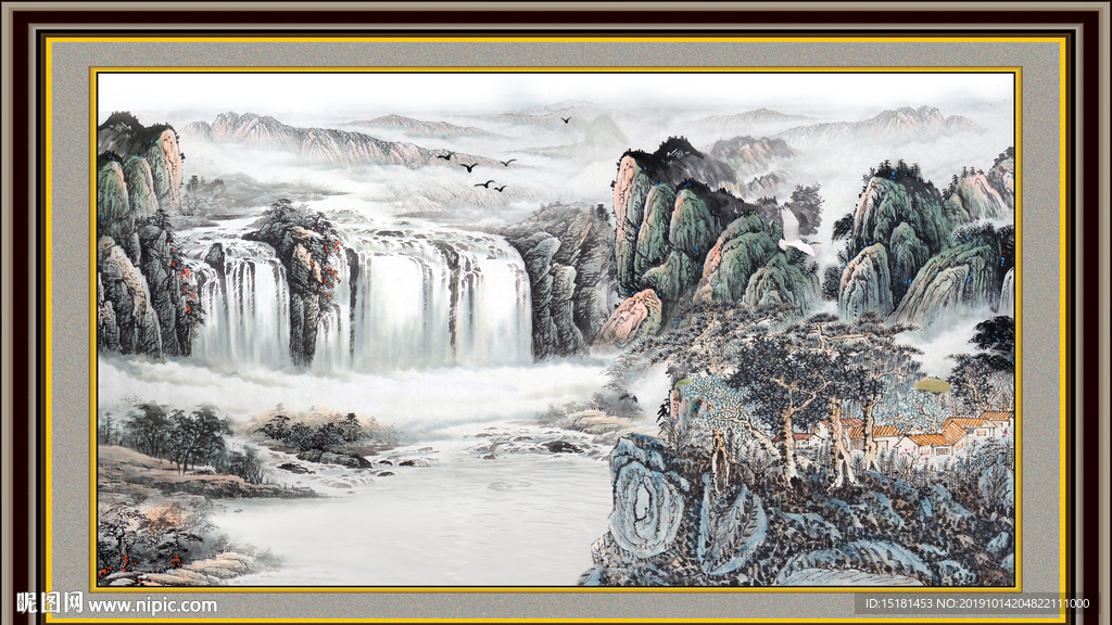 客厅山水画