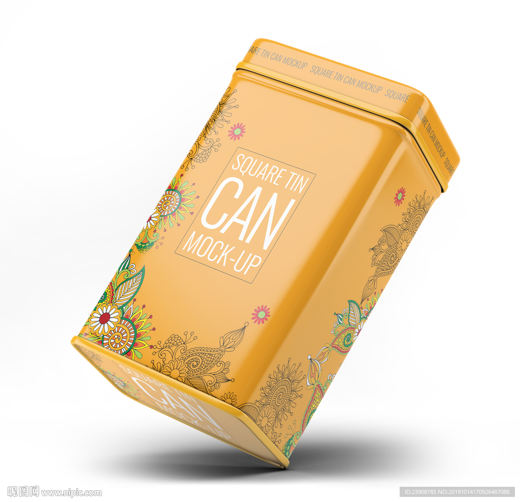 方形铁罐样机