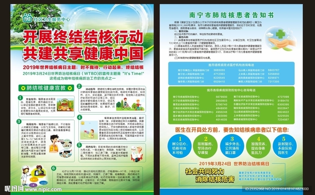 世界防治结核宣传单