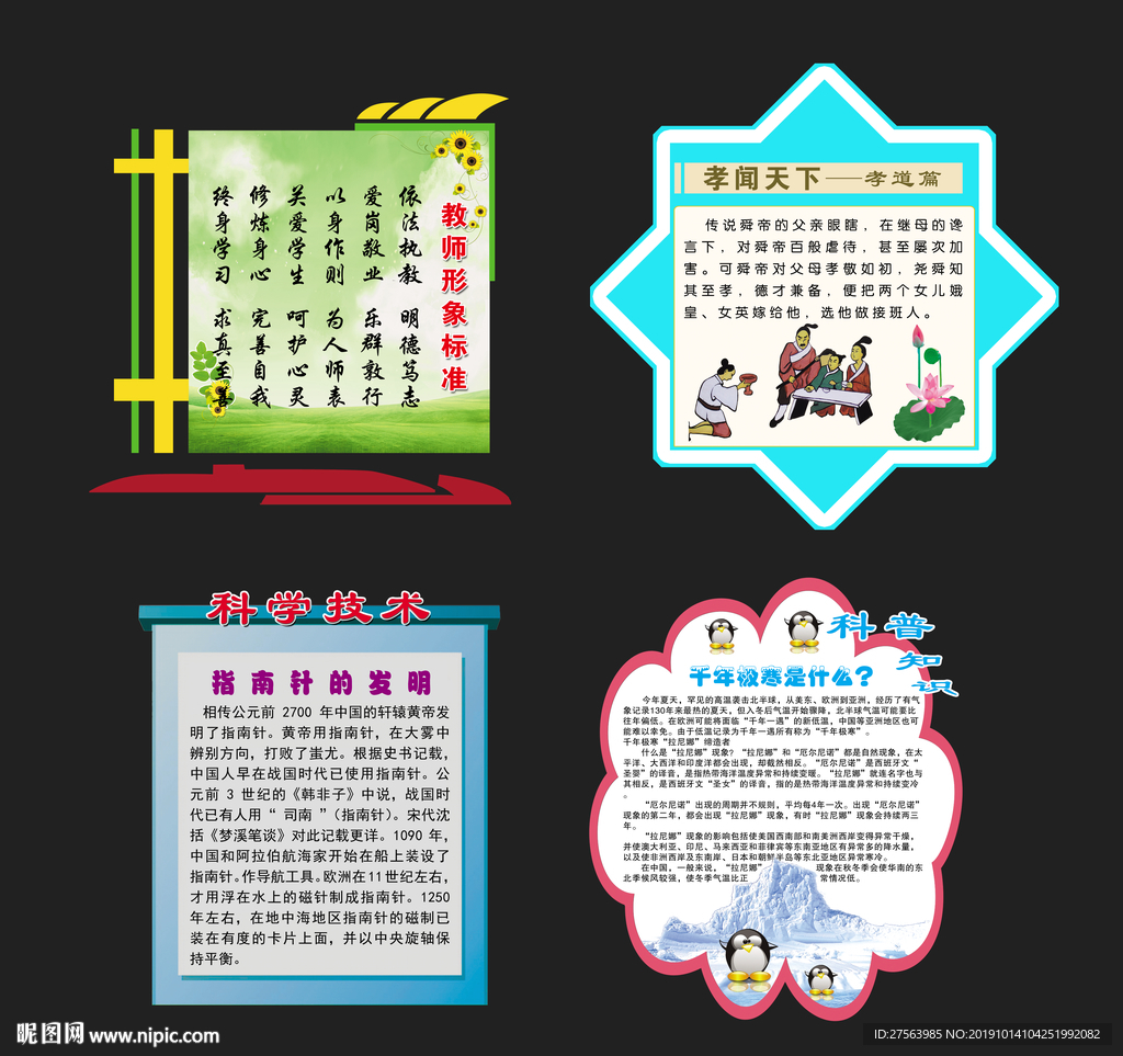 功能室异形展板