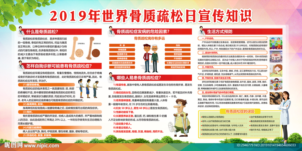 骨质疏松宣传栏
