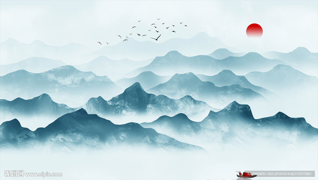 现代水墨画