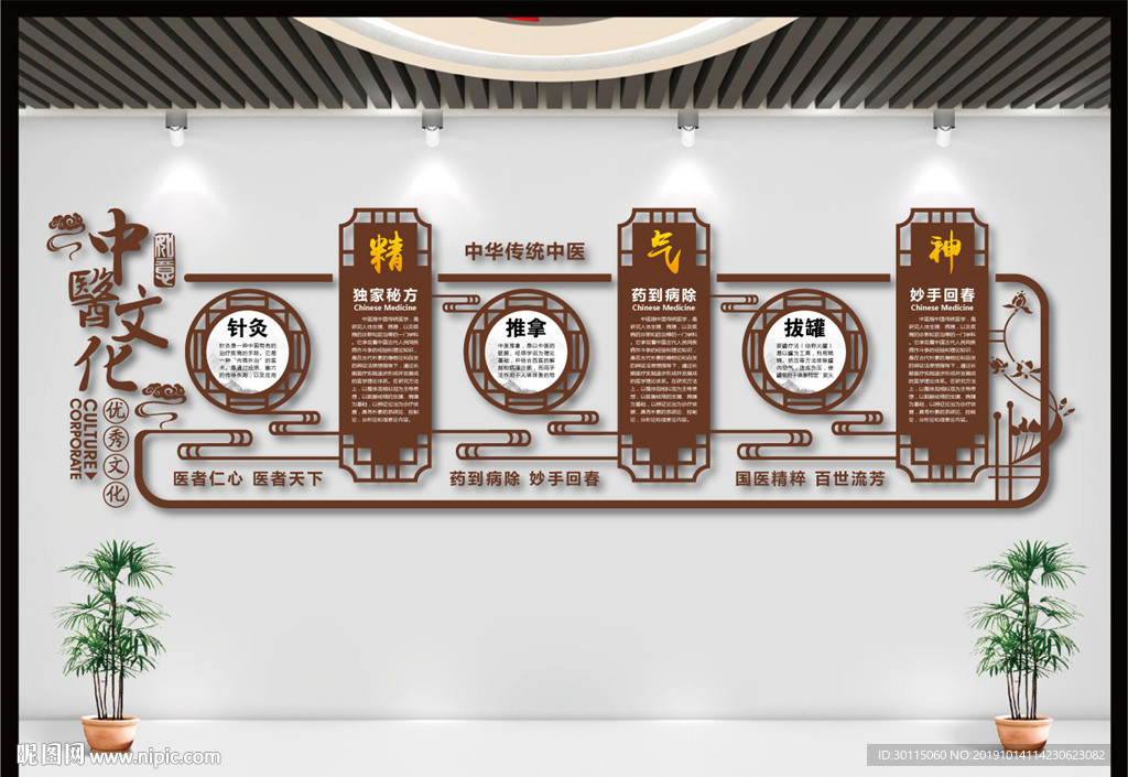 中医养生文化墙
