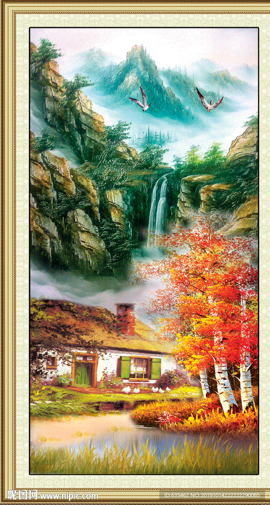 油画山水