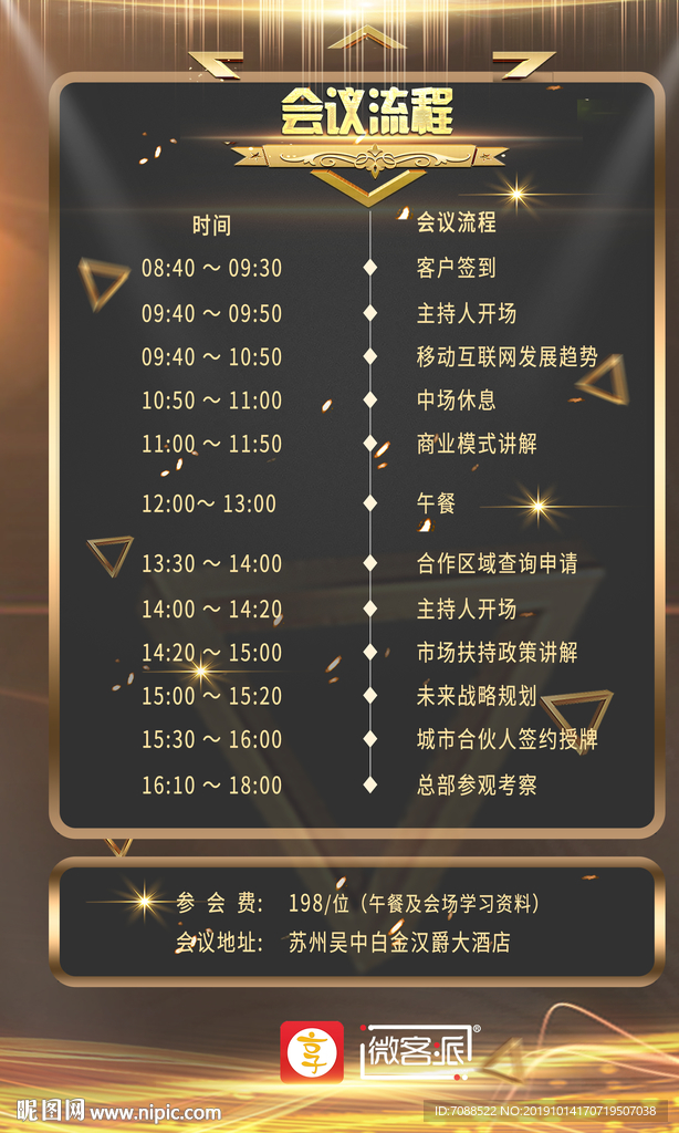 招商会会议流程图