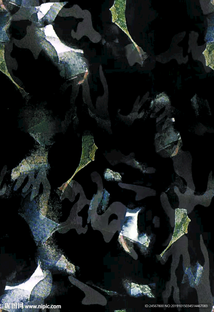 迷彩 数码印花 扎染