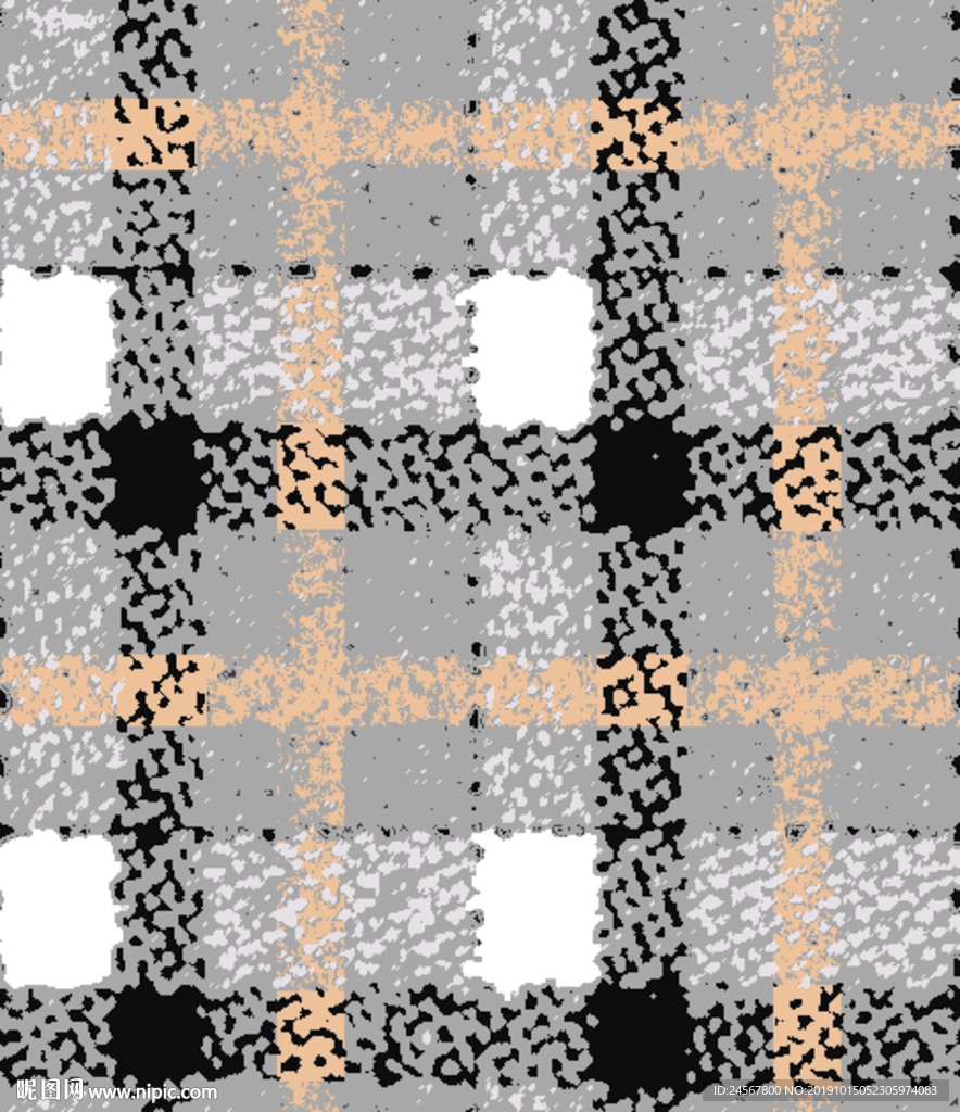 格子 数码印花 矢量